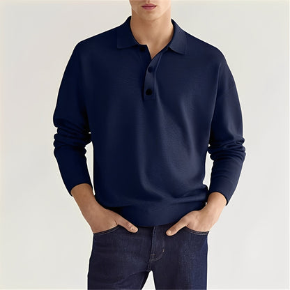 Zavier - Komfortables Langarm-Poloshirt für Herren