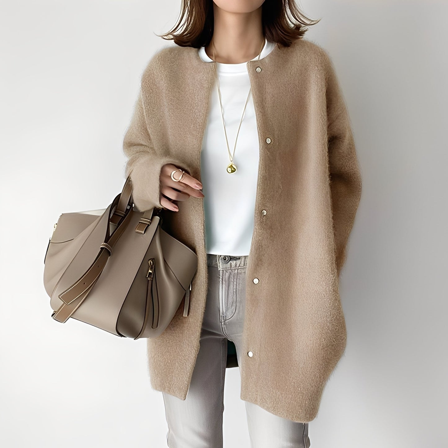 Dahlia - Eleganter, locker geschnittener Damen-Cardigan