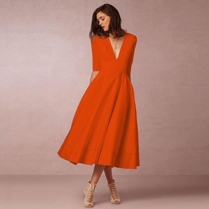 Sharise - Luftiges Damenkleid mit V-Ausschnitt