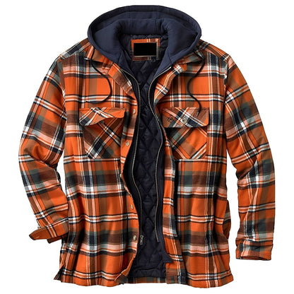 Denzil - Bequeme karierte Flanelljacke für Männer