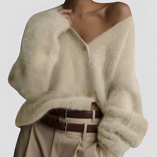 Lavena - Bequemer, weiter Damen-Kaschmirpullover