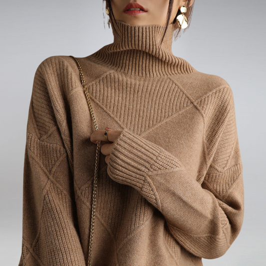 Camille – Damen-Kaschmir-Rollkragenpulli