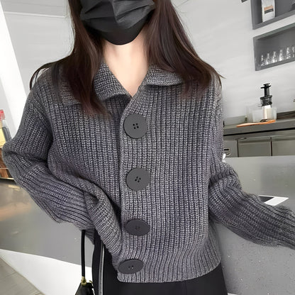 Alannah - Modische Damenjacke mit großen Knöpfen