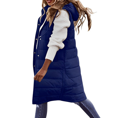 Brenna - Schicke lange Damen-Daunenjacke