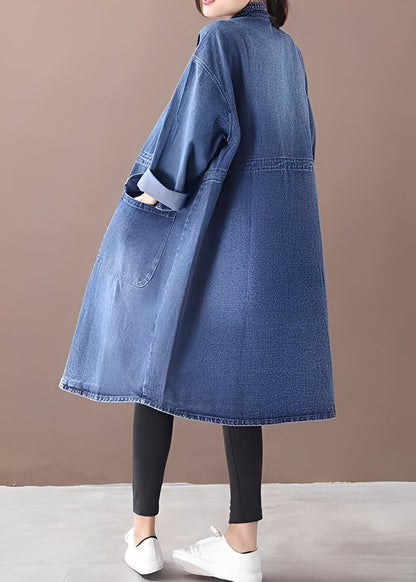Jacinda - Damen-Jeansjacke im lässigen Stil mit Stehkragen