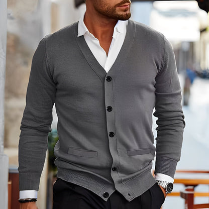 Terence - Traditioneller Herrenpullover mit Taschen