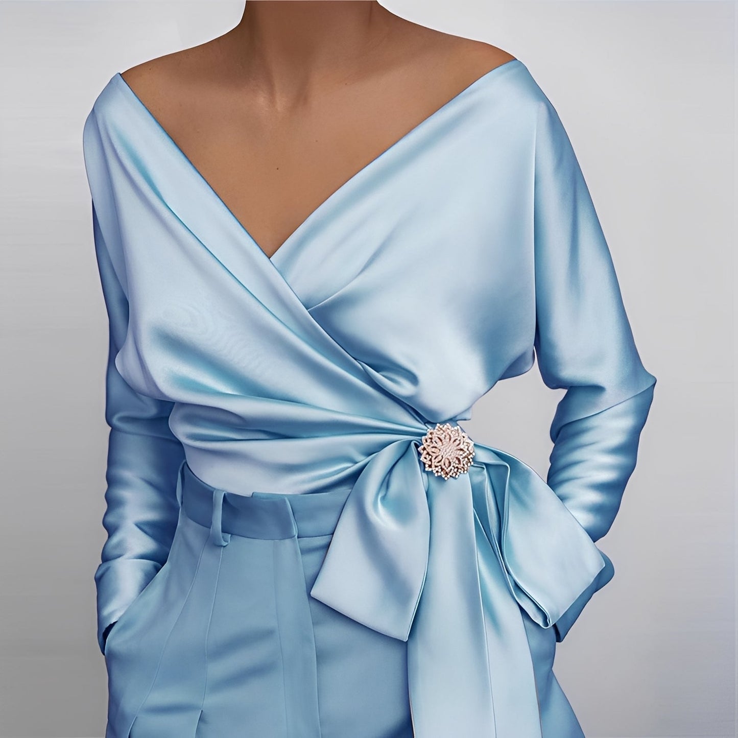 Evalyn - Elegante Seidenbluse für Damen