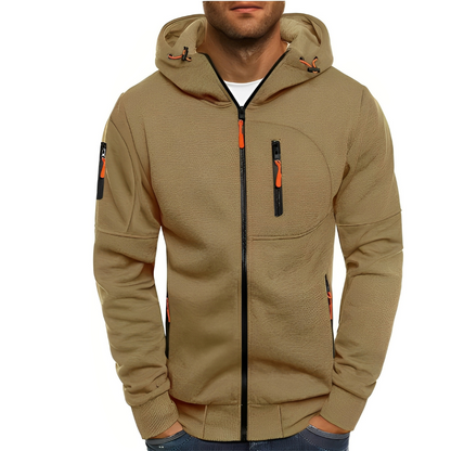 Miller - Bequeme Herrenjacke mit Kapuze und Reißverschluss