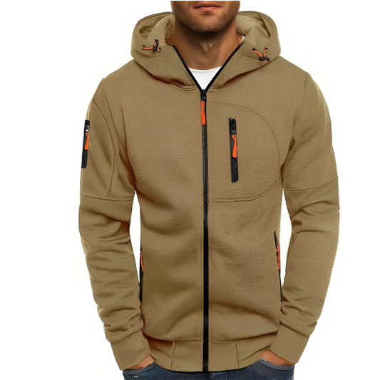 Miller - Bequeme Herrenjacke mit Kapuze und Reißverschluss