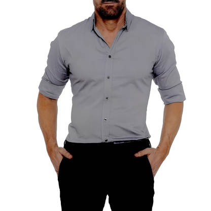 Andrew - Lässiges, offizielles, faltenfreies Herrenhemd