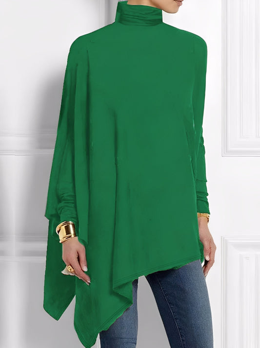 Kalysta - Trendiges Fleece-Top mit schrägem Design für Damen