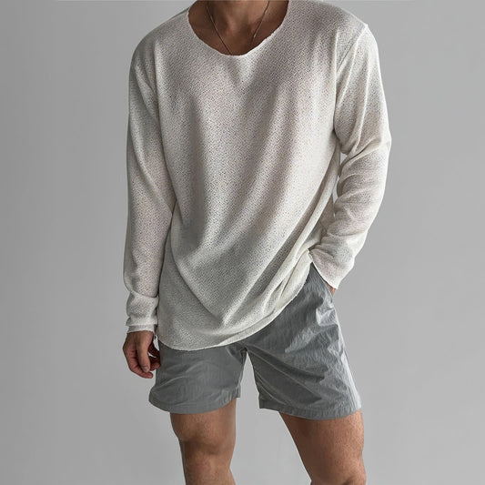 Carter - Bequemes Strickshirt mit langen Ärmeln für Männer