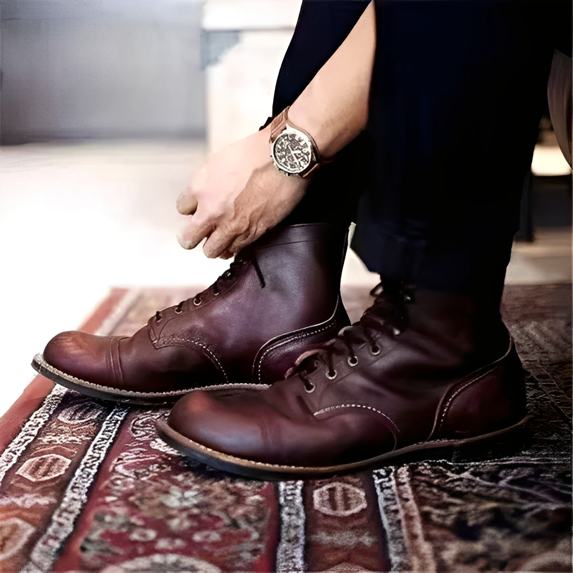 Jaydon - Klassische Lederschuhe für Herren mit runder Spitze
