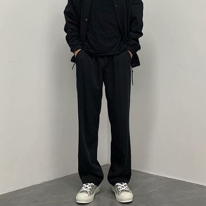 Caleb - Elegante, locker geschnittene Herren-Hose mit geradem Bein