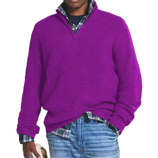 Charlton - Bequemer Herrenpullover aus Kaschmir mit Zipper