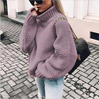 Nicola - Sehr dicker, angenehmer Damen-Rollkragenpullover