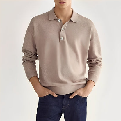 Zavier - Komfortables Langarm-Poloshirt für Herren
