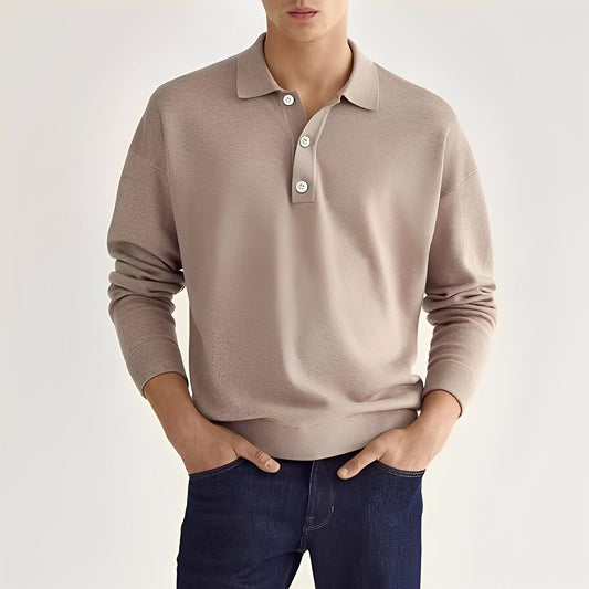 Zavier - Komfortables Langarm-Poloshirt für Herren