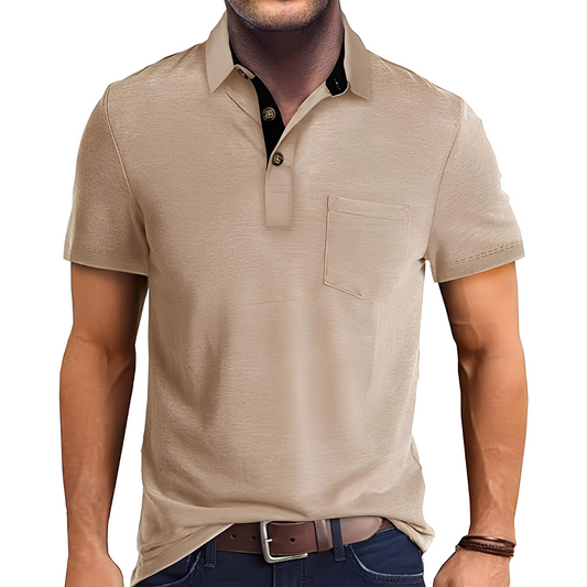 Abner - Klassisches Männer-Poloshirt mit kurzen Ärmeln