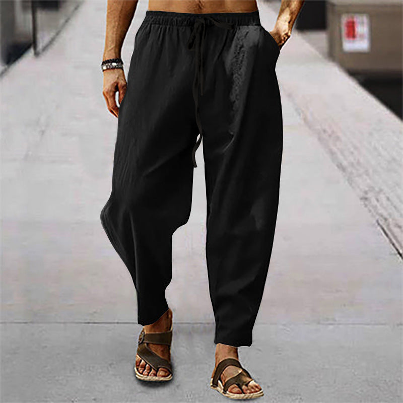 Titus - Herren-Badeshorts aus Baumwolle und Leinen
