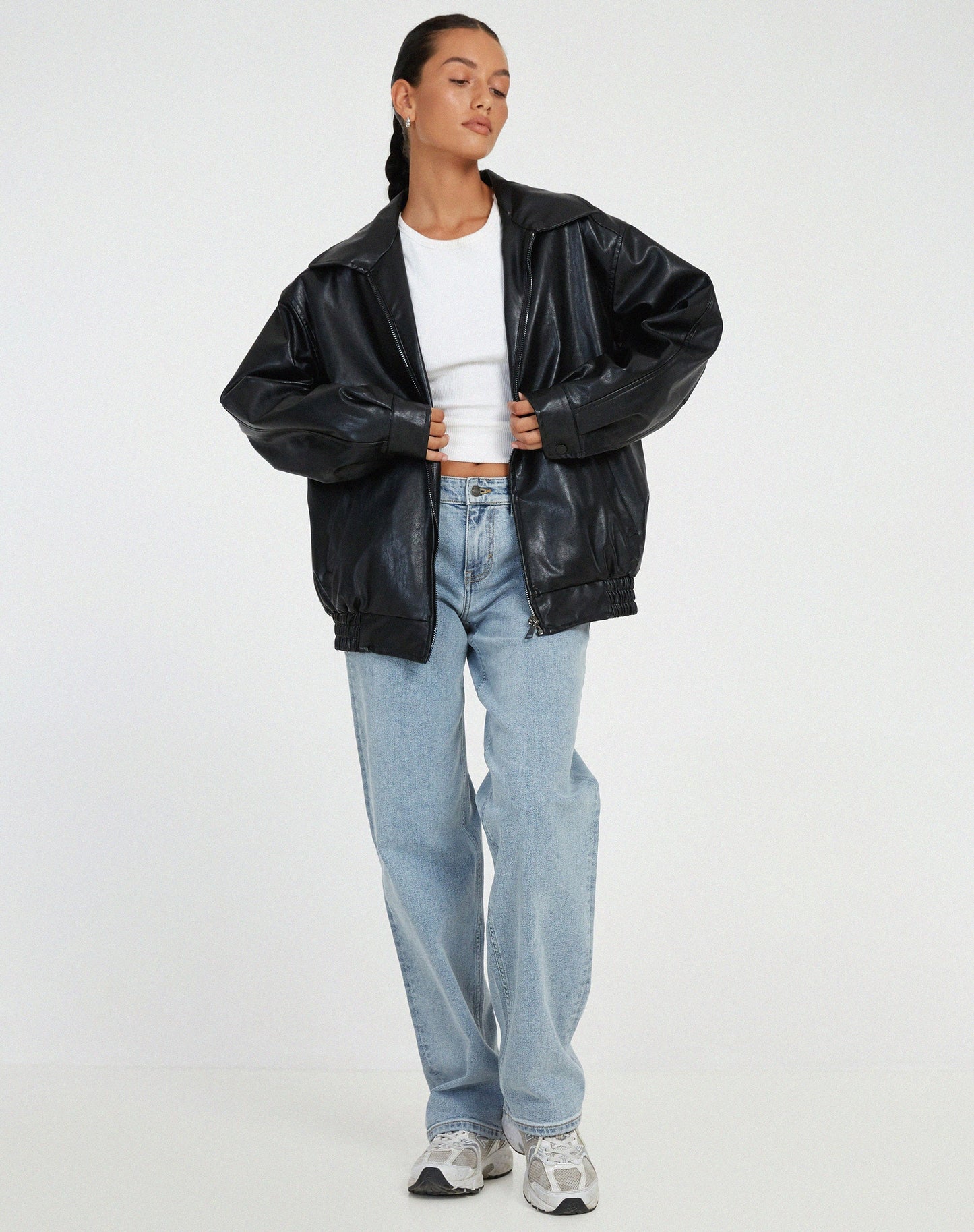 Ariane – Damen-Lederjacke im weiten Stil