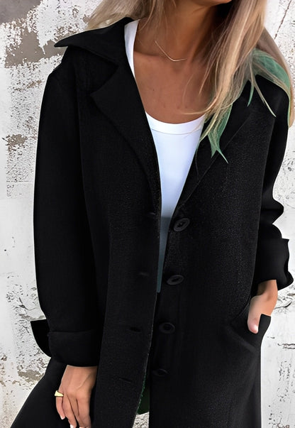 Izabelle - Langer und bequemer Damen-Strickmantel