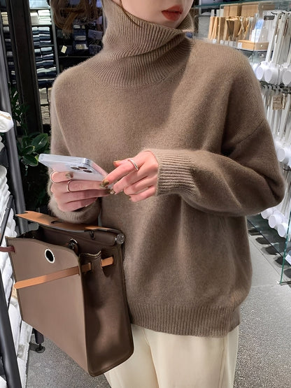 Yvette - Damen Rollkragenpullover aus leichtem Kaschmir