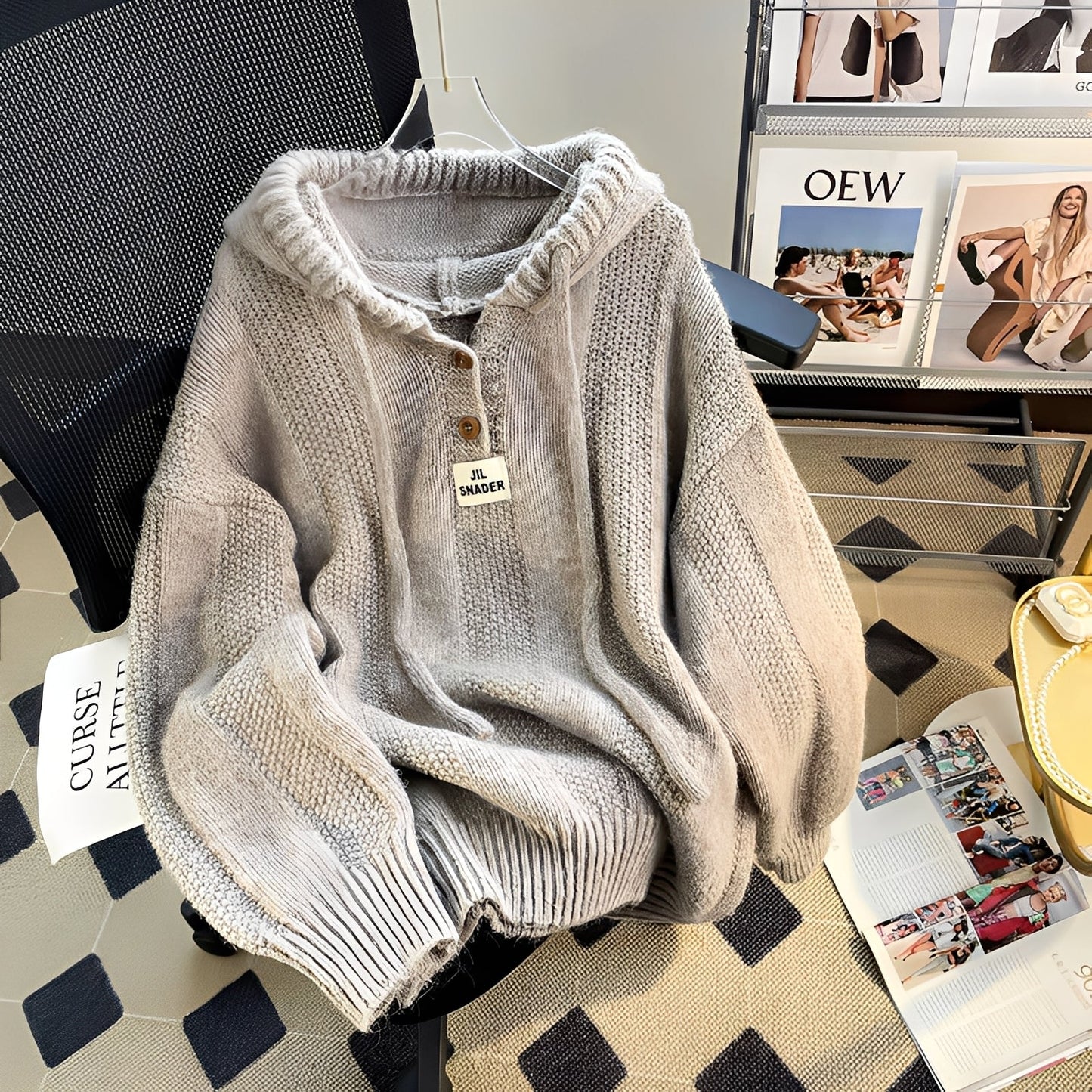 Haylee - Bequemer Damen-Pullover mit Knöpfen