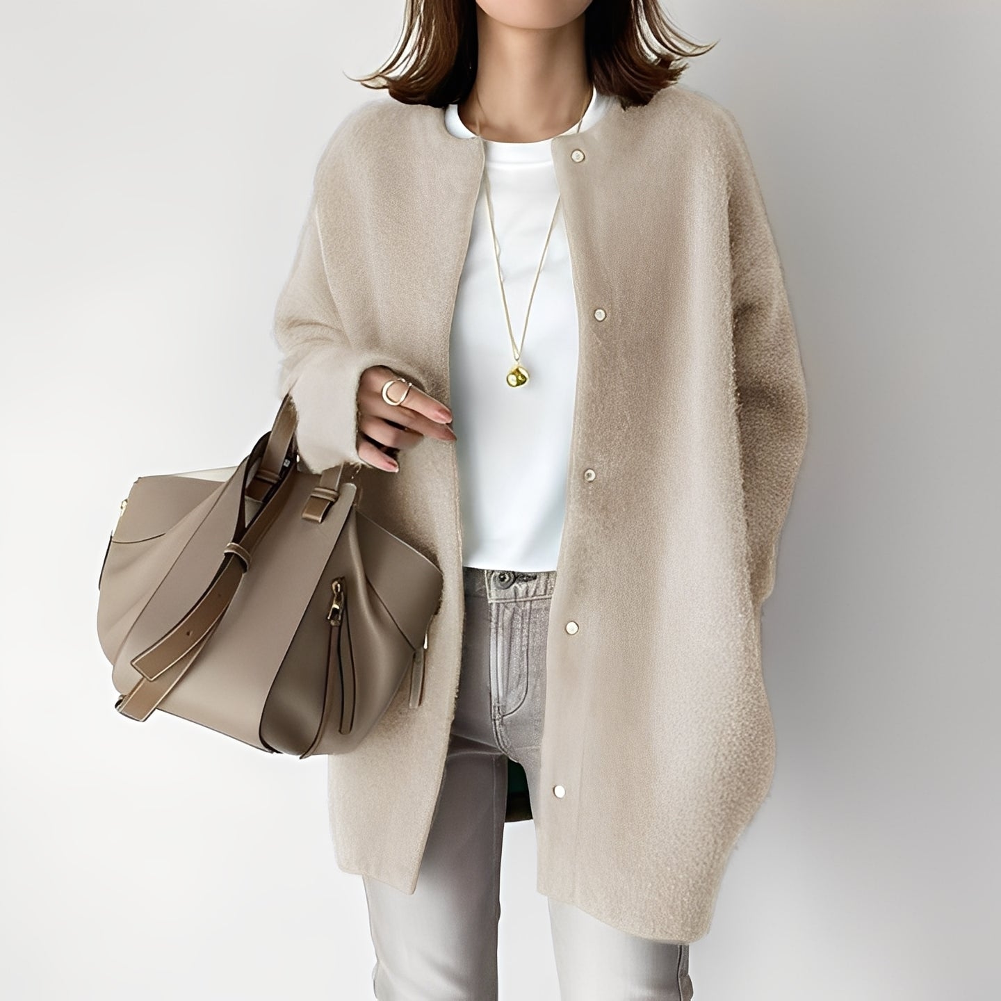 Dahlia - Eleganter, locker geschnittener Damen-Cardigan