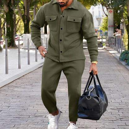 Kent - Schickes Slim-Fit-Set mit Hemd und Hose für Herren