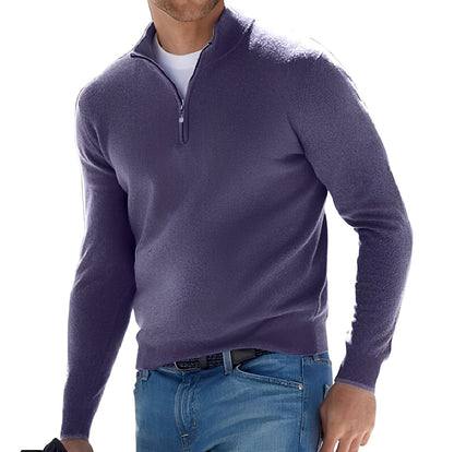 Nash - Herrenpullover mit kurzem Zipper