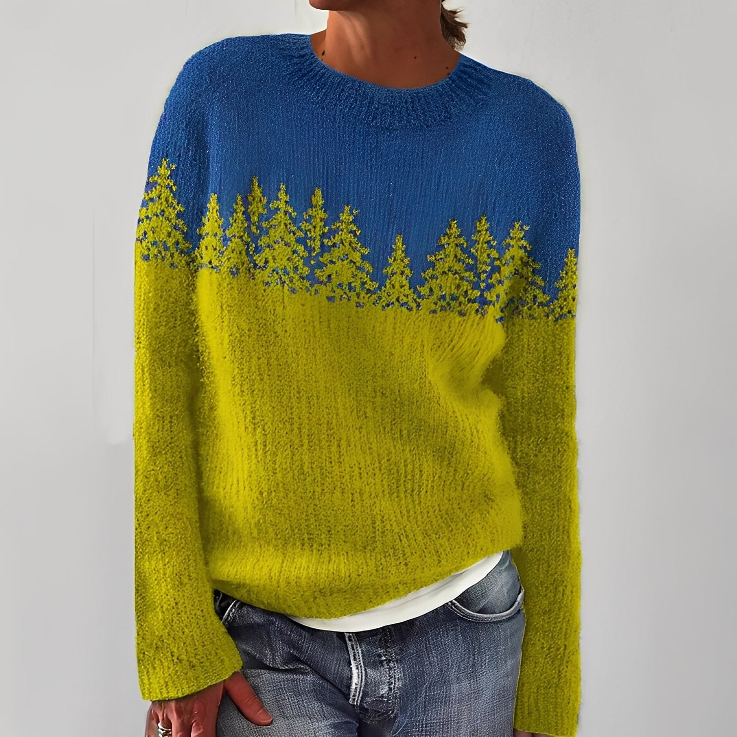 Heather - Klassischer Damenpulli mit Muster