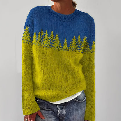 Heather - Klassischer Damenpulli mit Muster