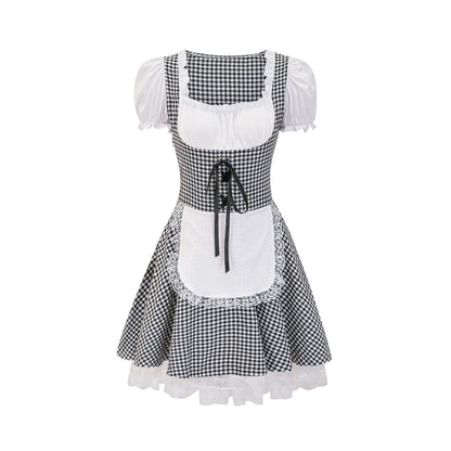 Miriam - Traditionelles Damenkleid mit Karomuster