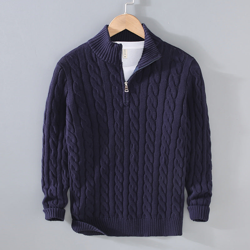 Benson - Komfortabler Herrenpullover aus Kaschmir mit Zipper