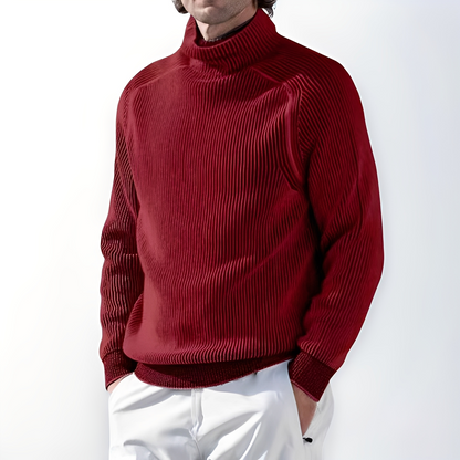 Jarrett - Herren-Kaschmirpullover mit hohem Ausschnitt