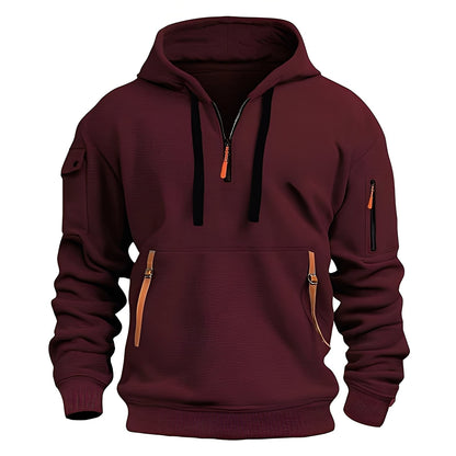 Burton - Männer-Hoodie mit halbem Reißverschluss