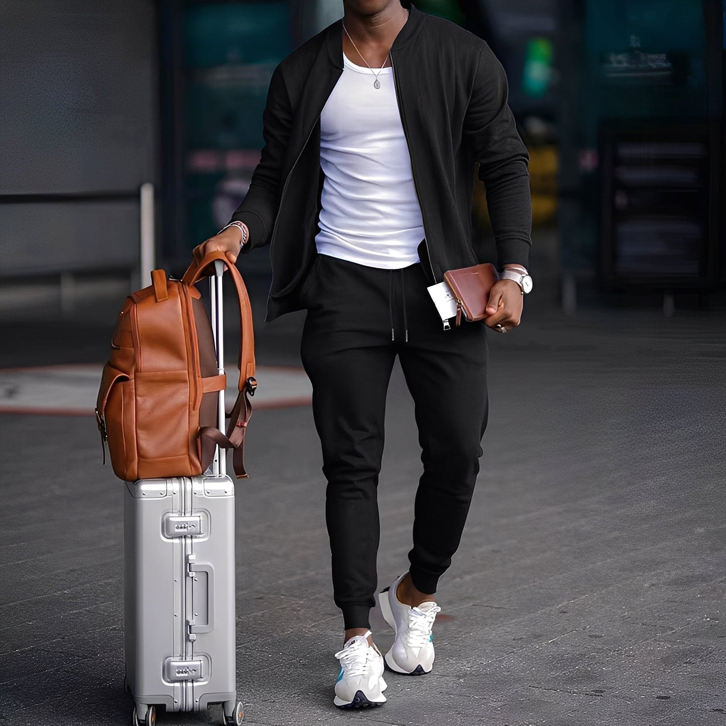 Dillon - Einfaches Herren-Set aus Jacke und Hose