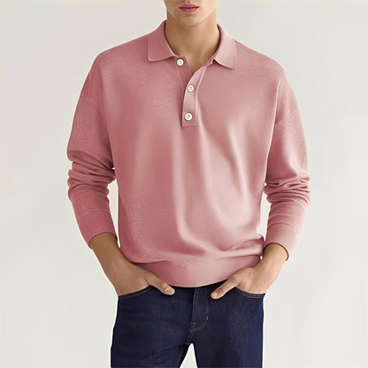 Zavier - Komfortables Langarm-Poloshirt für Herren