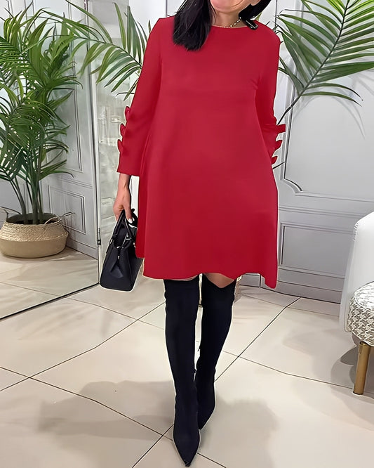 Elenora - Stilvolles Kleid mit langen Ärmeln für Frauen