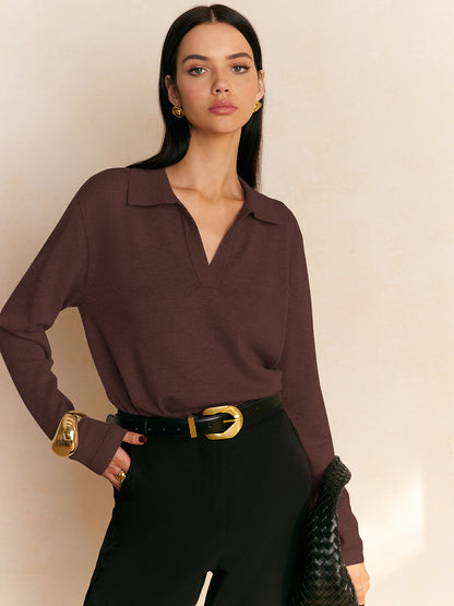 Fiona – Pullover mit losem Kragen