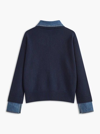 Nellie – 2-in-1 Pullover mit Revers-Detail
