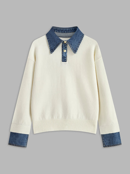Nellie – 2-in-1 Pullover mit Revers-Detail