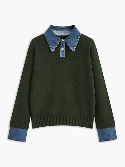 Nellie – 2-in-1 Pullover mit Revers-Detail