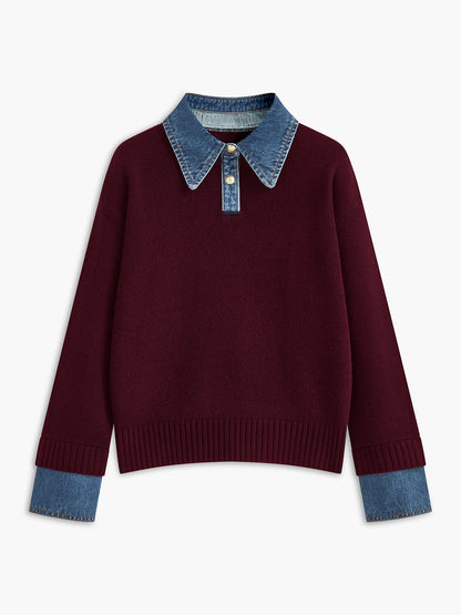 Nellie – 2-in-1 Pullover mit Revers-Detail