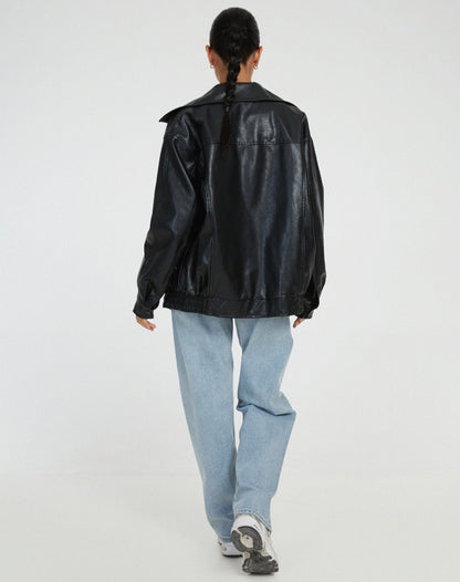 Ariane – Damen-Lederjacke im weiten Stil