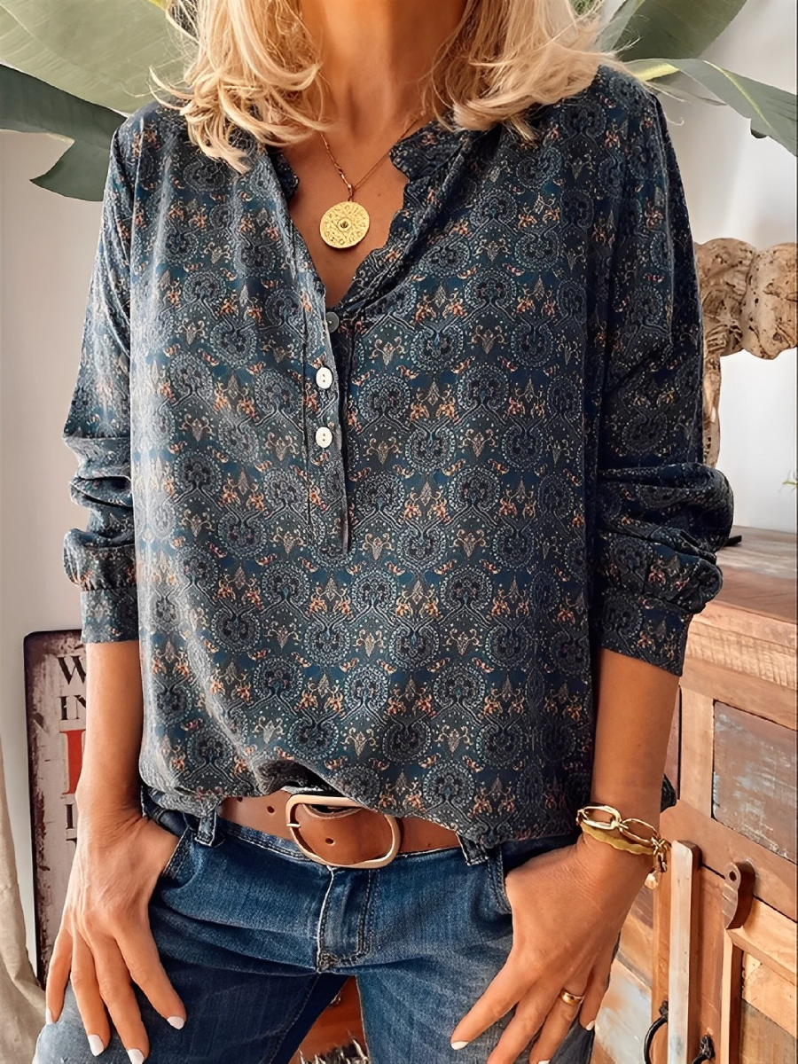 Bellamy - Klassische Damenbluse mit Design