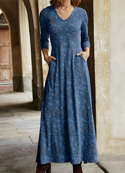 Sophie - Damen Kleid im Retro-Stil mit langen Ärmeln
