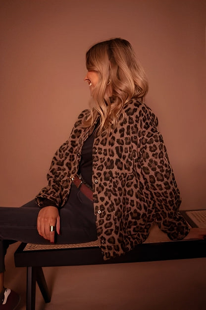 Lea – Bomberjacke Leopard