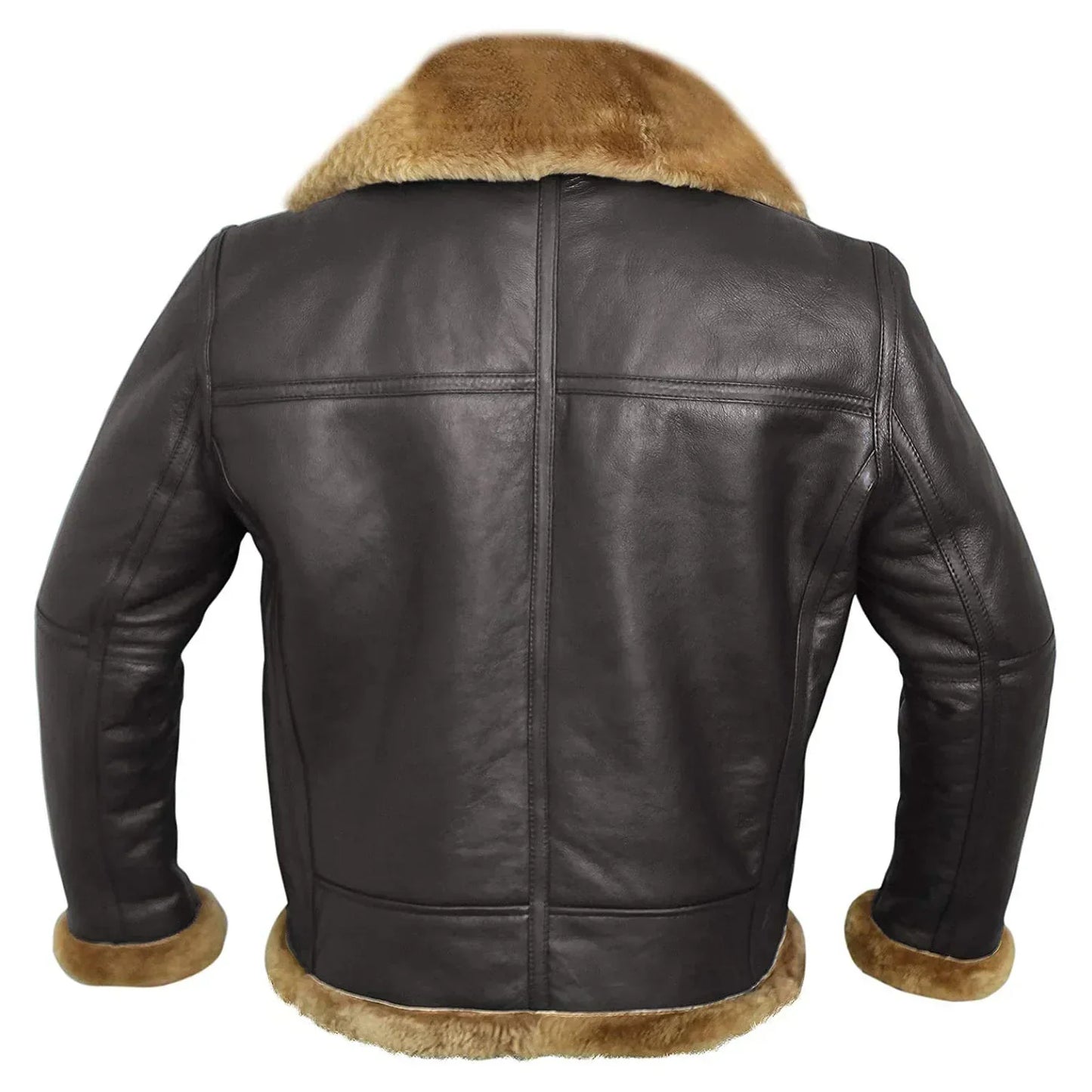 Benjamín - Bequeme Bomberjacke aus Schaffell-Leder